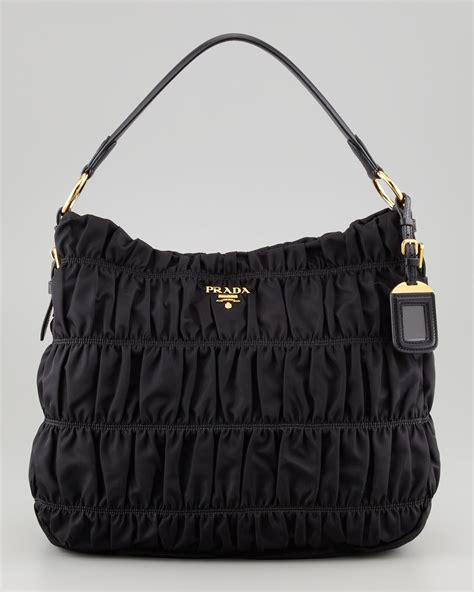 prada handbag with wood and nylon|best Prada nylon bags.